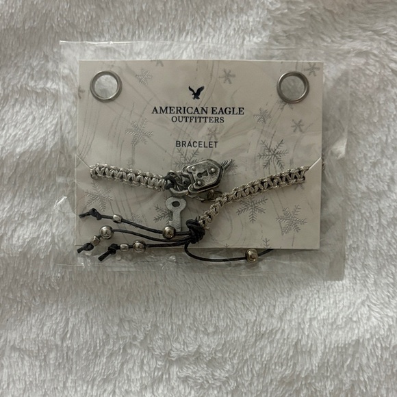 American Eagle Outfitters Silver Braided Bracelet - Picture 1 of 2